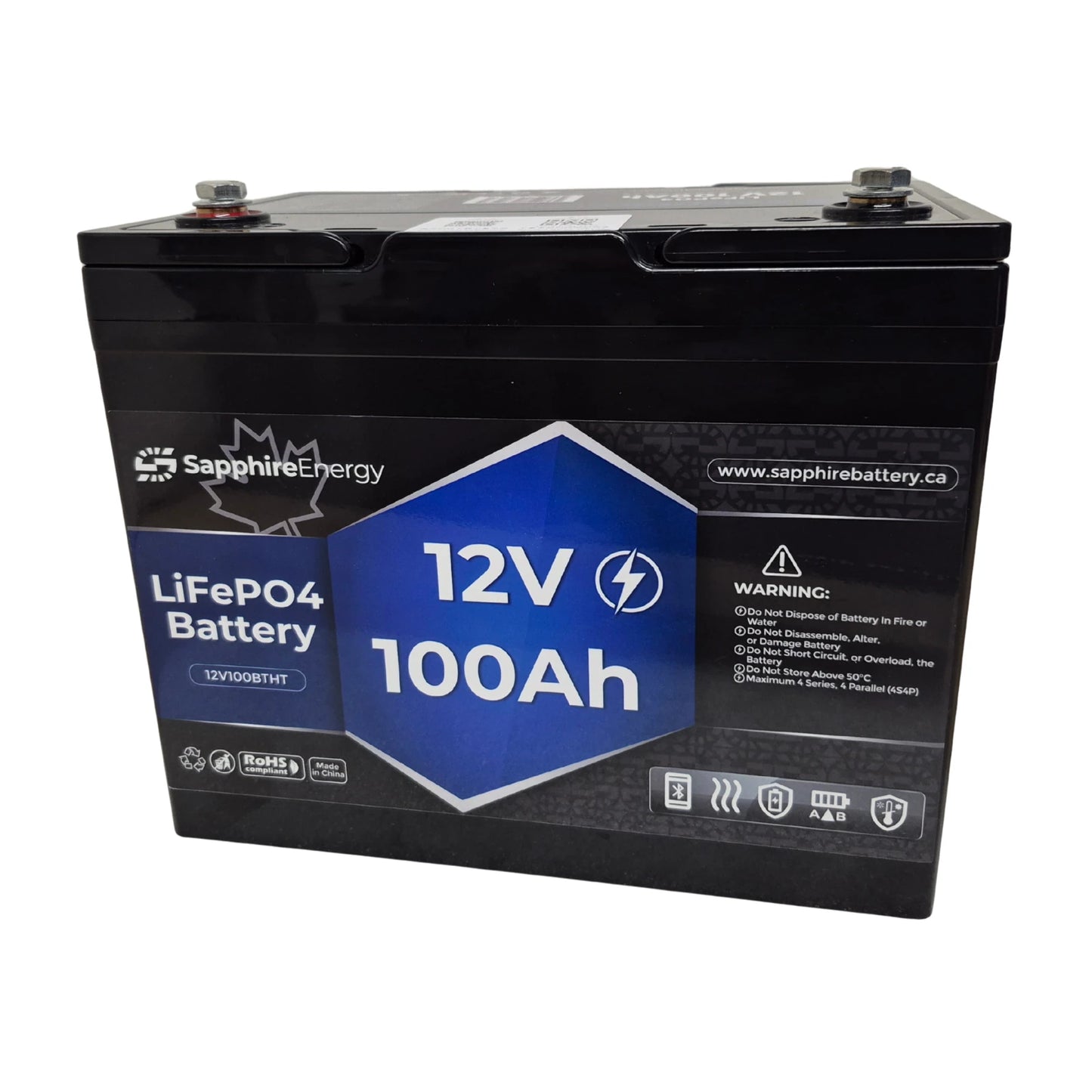 12V 100Ah Self Heating w/ Bluetooth