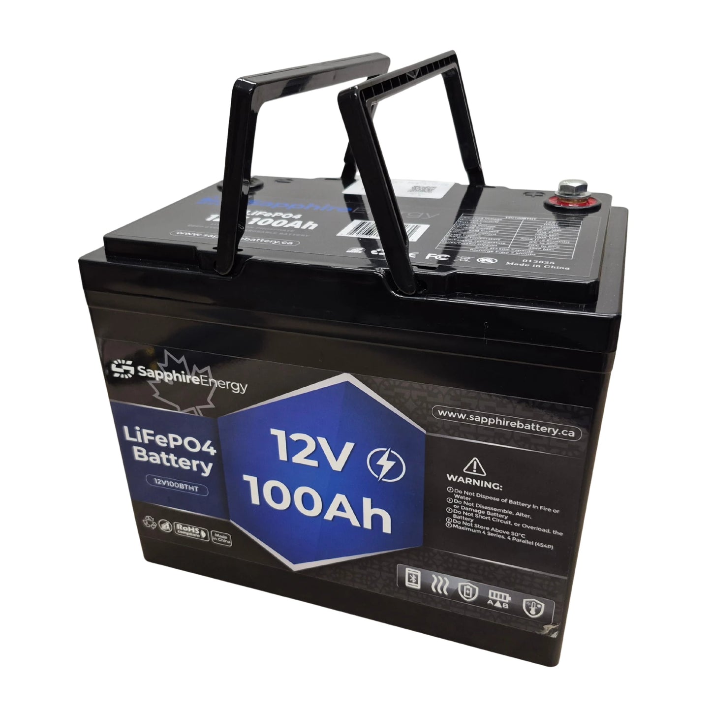 12V 100Ah Self Heating w/ Bluetooth