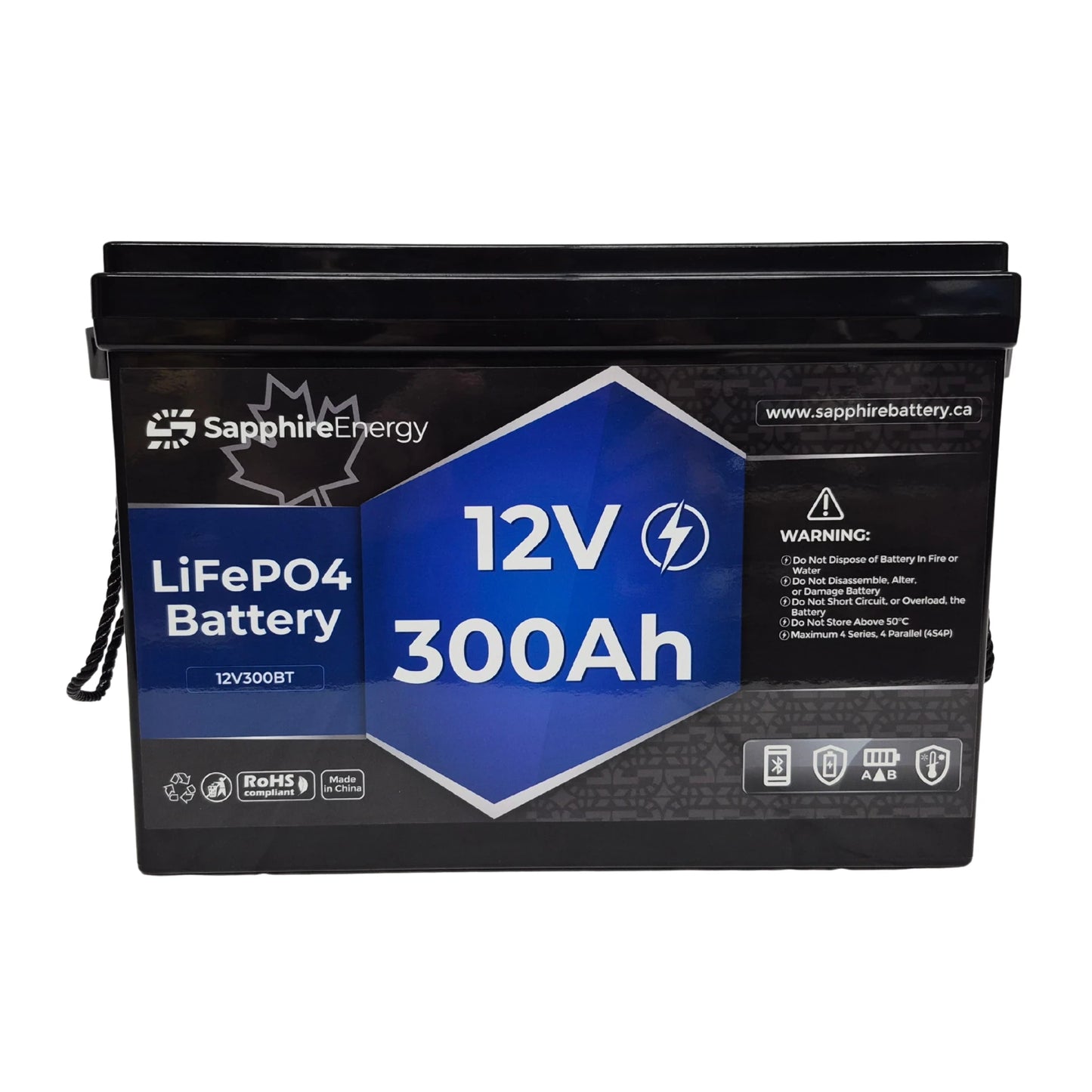 12V 300Ah Bluetooth 5.0 LiFePO4 Battery