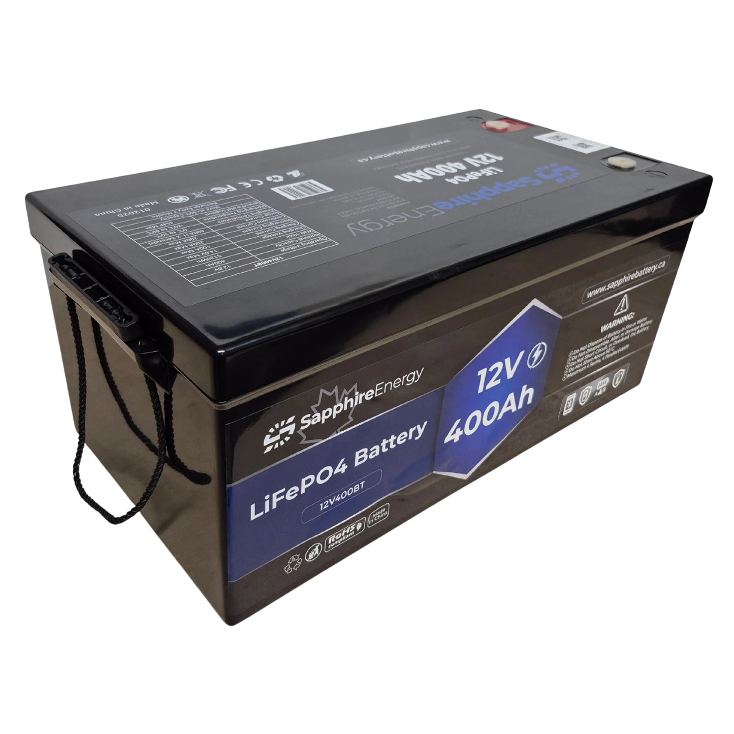 12V 400Ah w/ Bluetooth 5.0