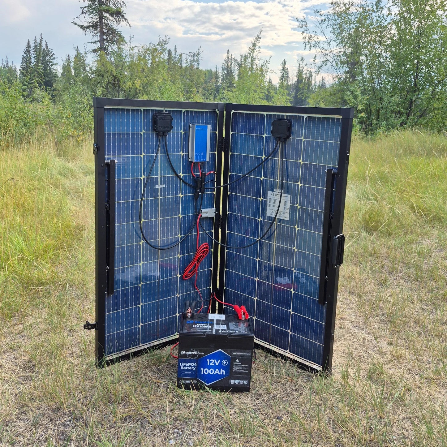 200 Watt Folding Solar Panel Kit w/ MPPT