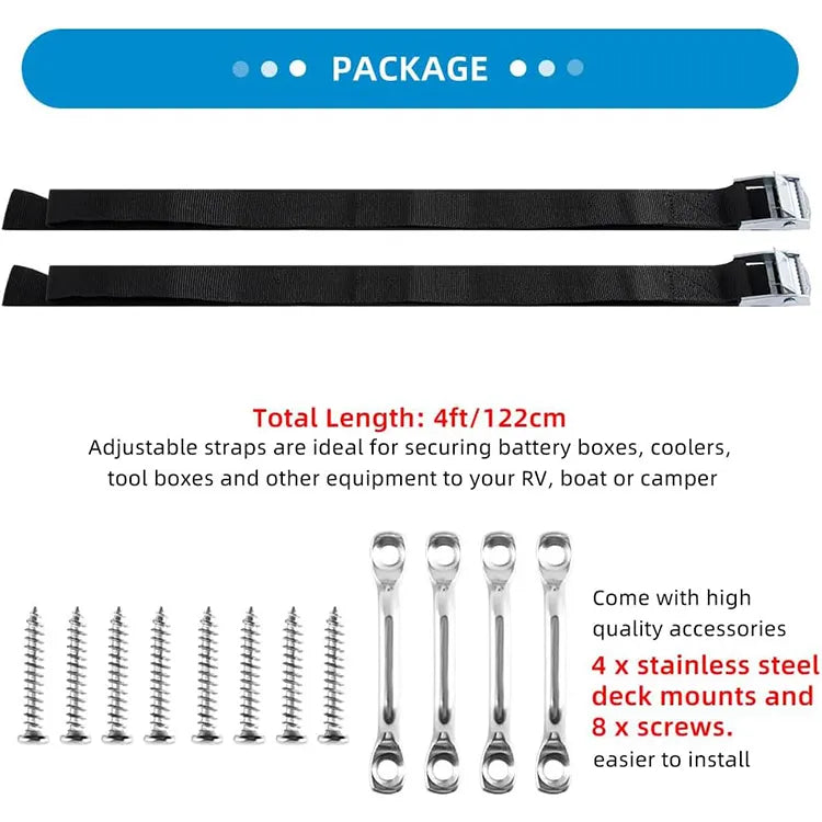 48" Battery Tie Down Kit