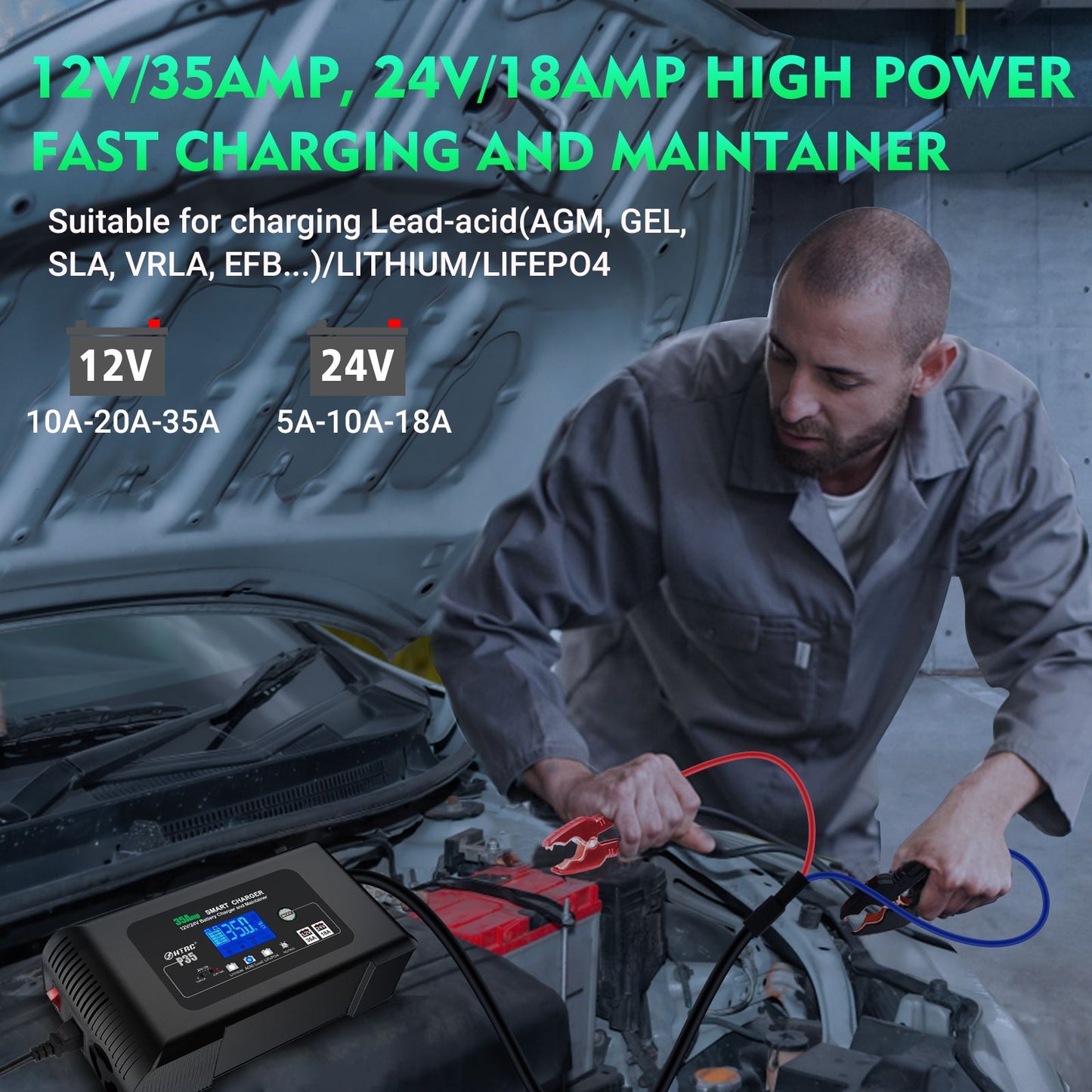 35A SMART Battery Charger