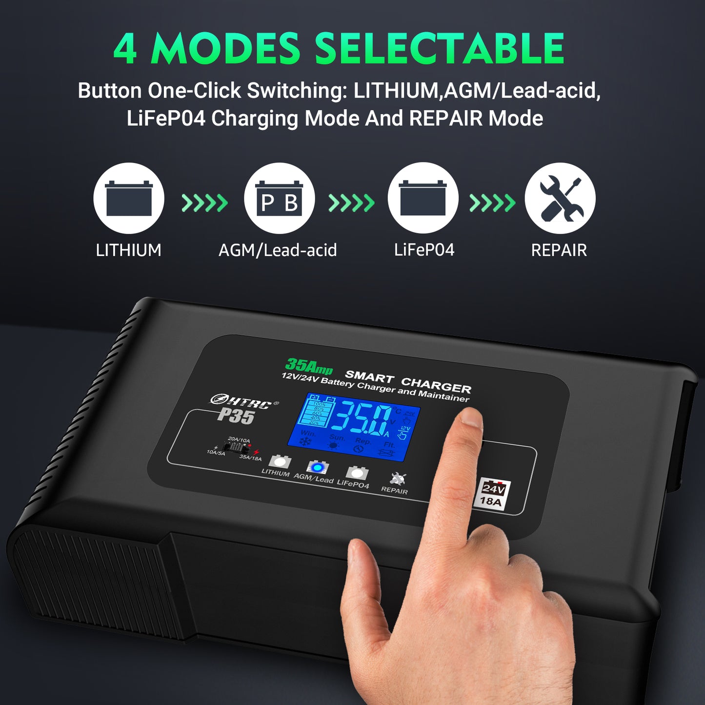 35A SMART Battery Charger