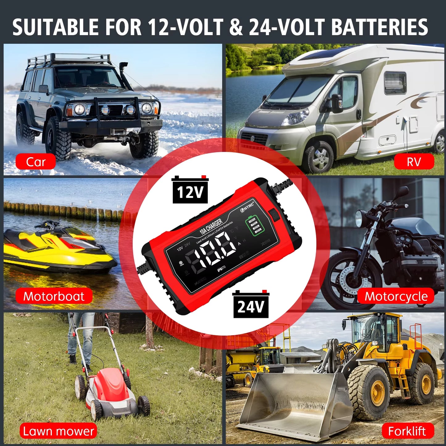 10A SMART Battery Charger