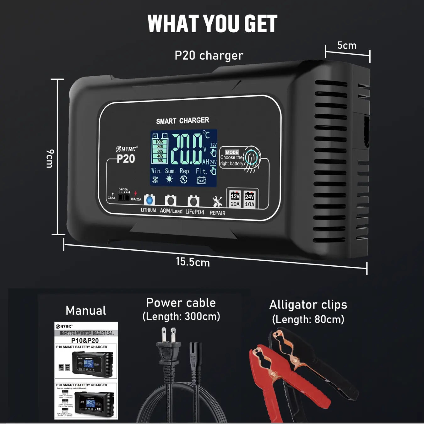 20A SMART Battery Charger