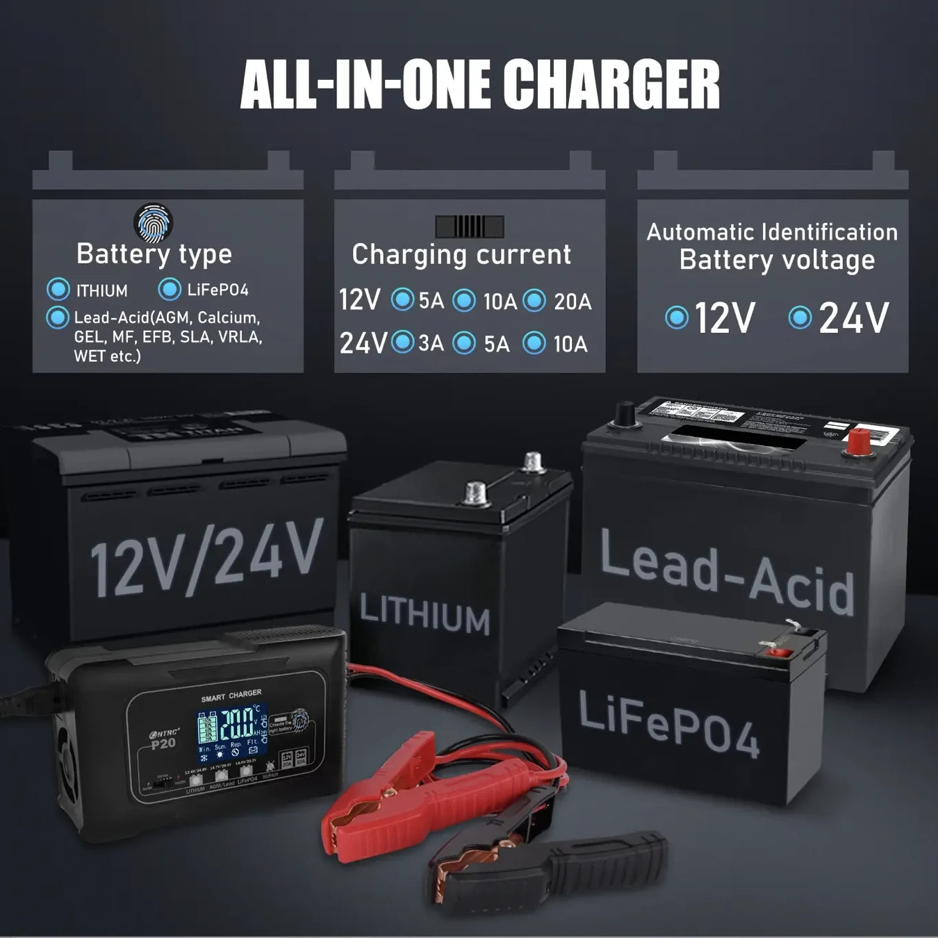 20A SMART Battery Charger