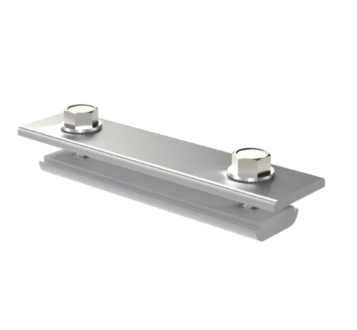 aluminum joiner bar with stainless bolts