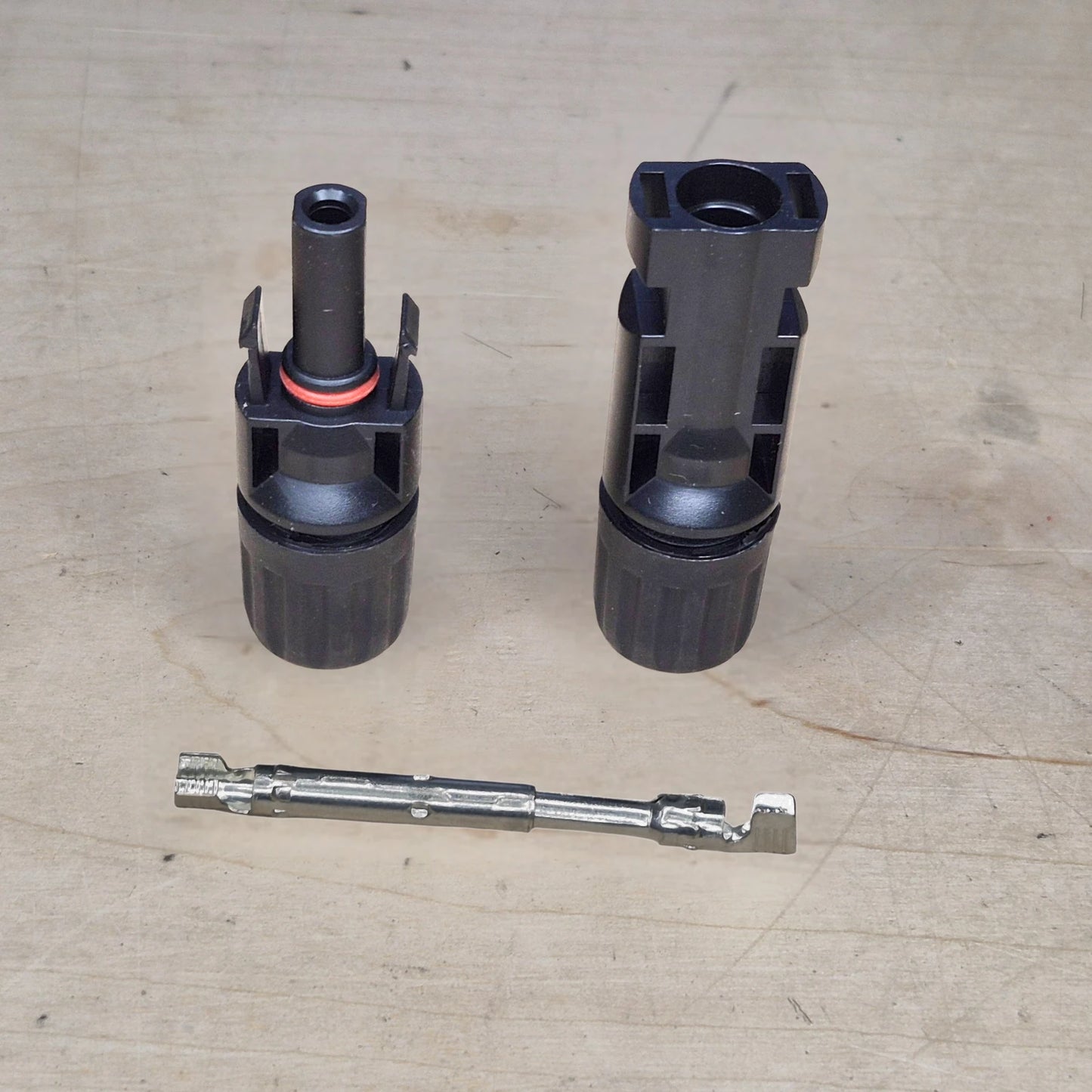 MC4 Solar Cable Connectors — Weatherproof Pair