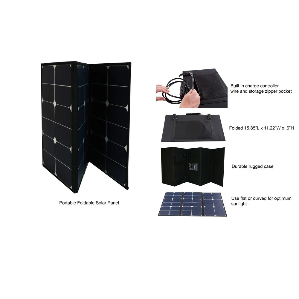60 Watt Portable Foldable Solar Panel