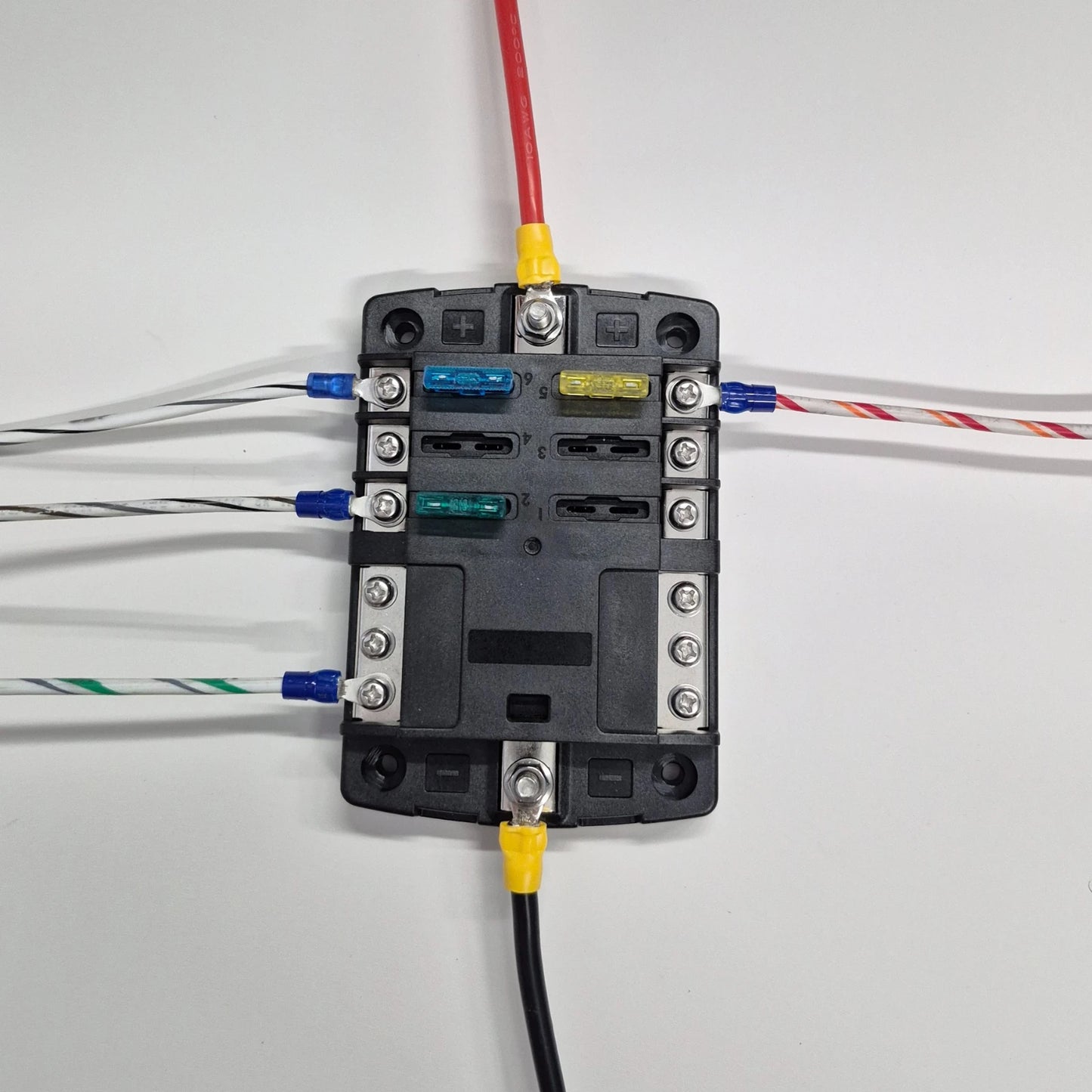 6-Circuit ATC/ATO Fuse Panel with Negative Bus
