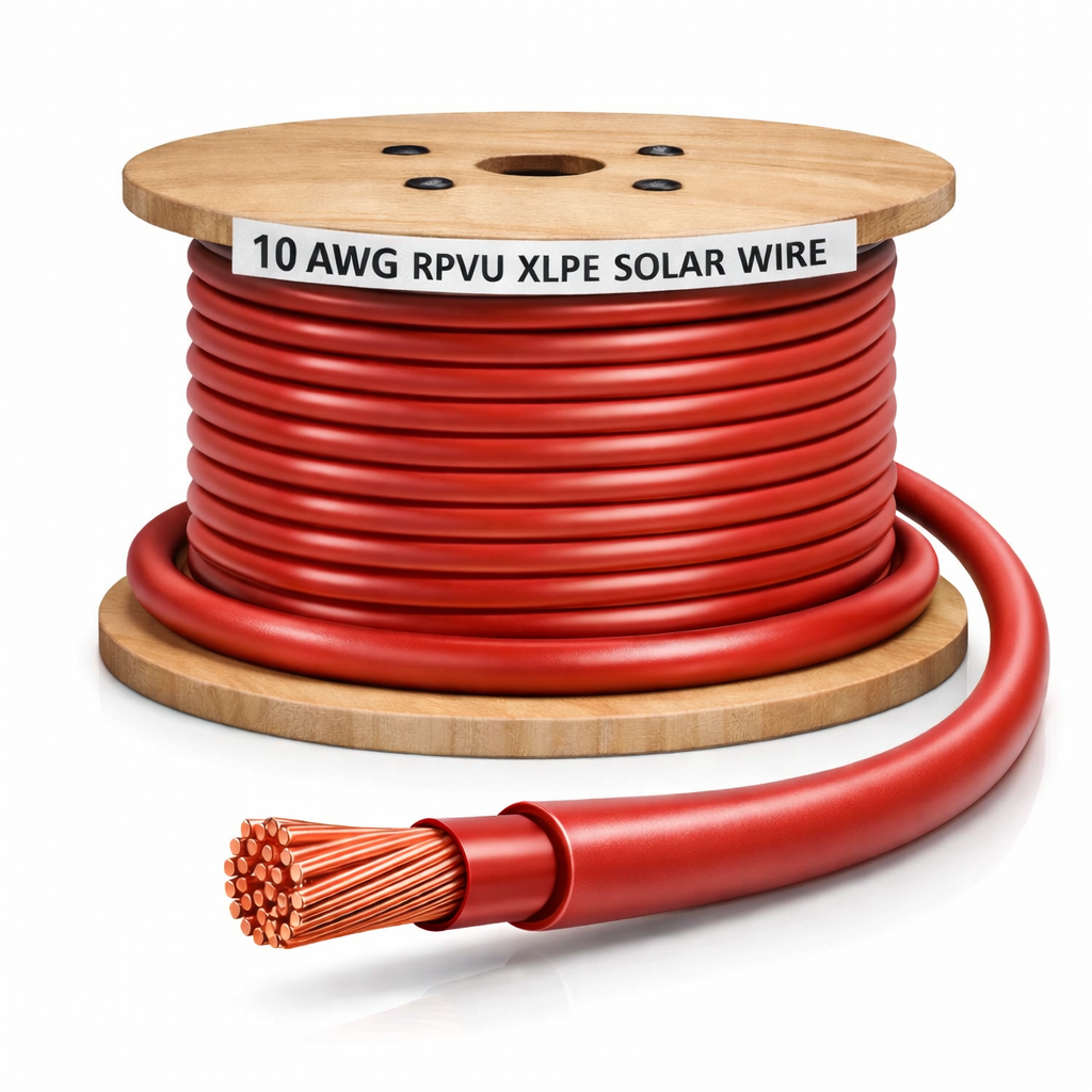 #10 AWG CSA Solar RPVU Wire – XLPE 1kV/2kV (Bulk)