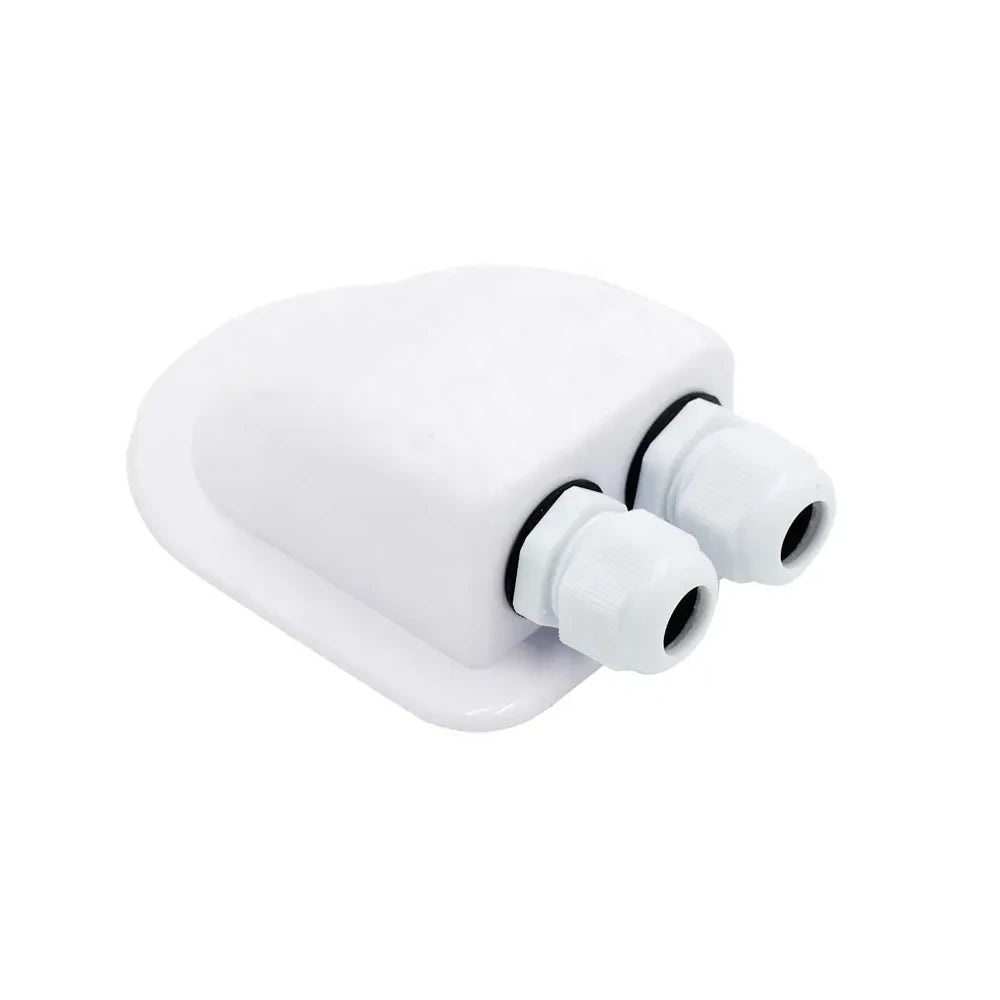 Solar Cable Entry w/ Cable Glands White