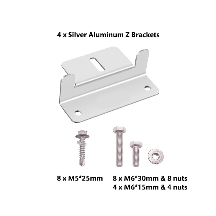 Solar Panel Mount Z-Bracket Kit