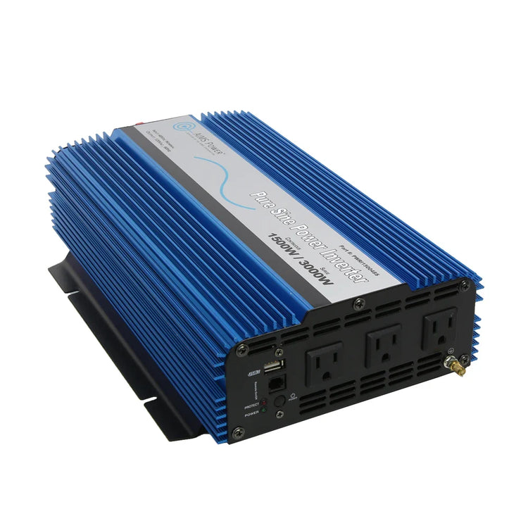 DC to AC Power Inverter on White Background