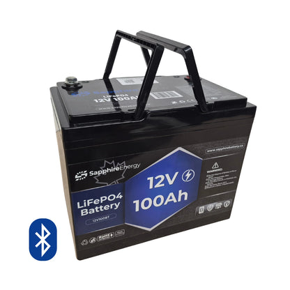 12V 100Ah 12 Volt 100 Amp hour Bluetooth Lithium Iron Phosphate LiFePO Battery