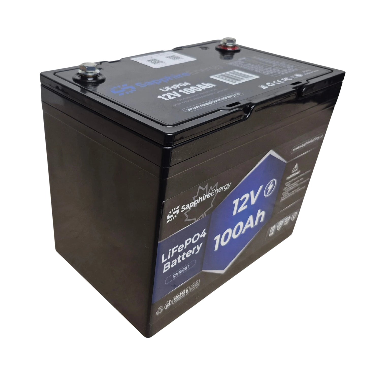 12V 100Ah Bluetooth 5.0 LiFePO4 Battery