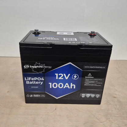 12V 100Ah Bluetooth 5.0 LiFePO4 Battery