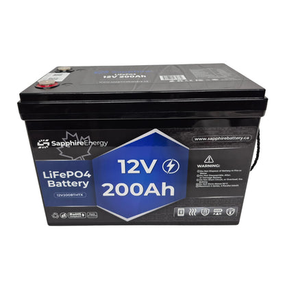 12V 200Ah Lithium Battery with Self Heating and Bluetooth 5.0