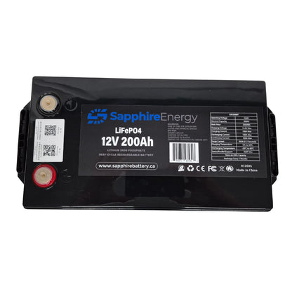 12V 200Ah Bluetooth 5.0 LiFePO4 Battery
