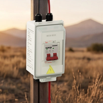 32A Solar Circuit Breaker Box Kit — 2-Pole 500V DC, IP66