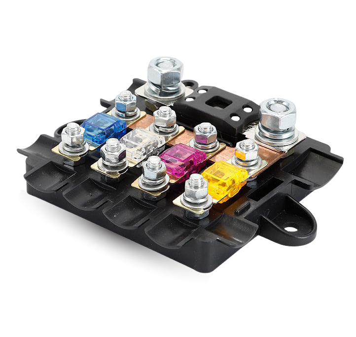 4 MIDI Fuse Distribution Block With 100A Main