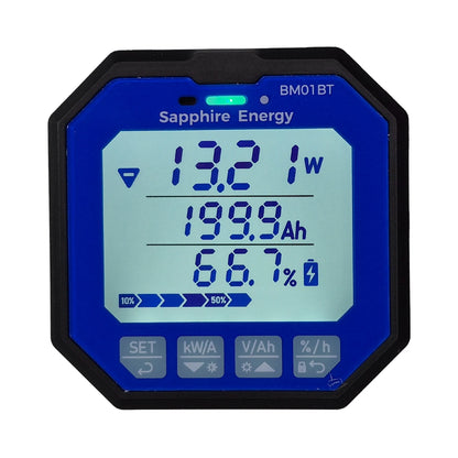Battery Monitor LCD Display (powered on) shown on white background