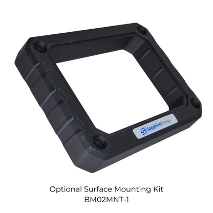 Surface Mounting Adapter Ring for the BM02 Energy Monitor on a white background
