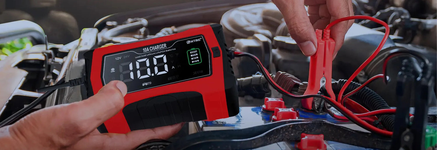 10A Charger - Load Acid Lithium LiFePO4 Batteries 