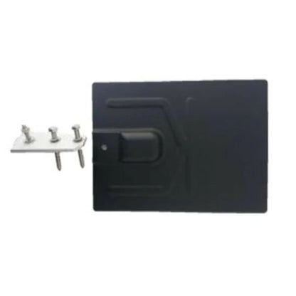 black roof flashing kit with aluminum bracket and lag bolts