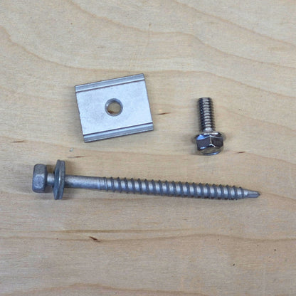 Kinetic Solar Universal L bracket  included screw and bolt hardware.