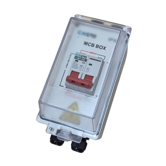 32A Solar Circuit Breaker Box Kit — 2-Pole 500V DC, IP66