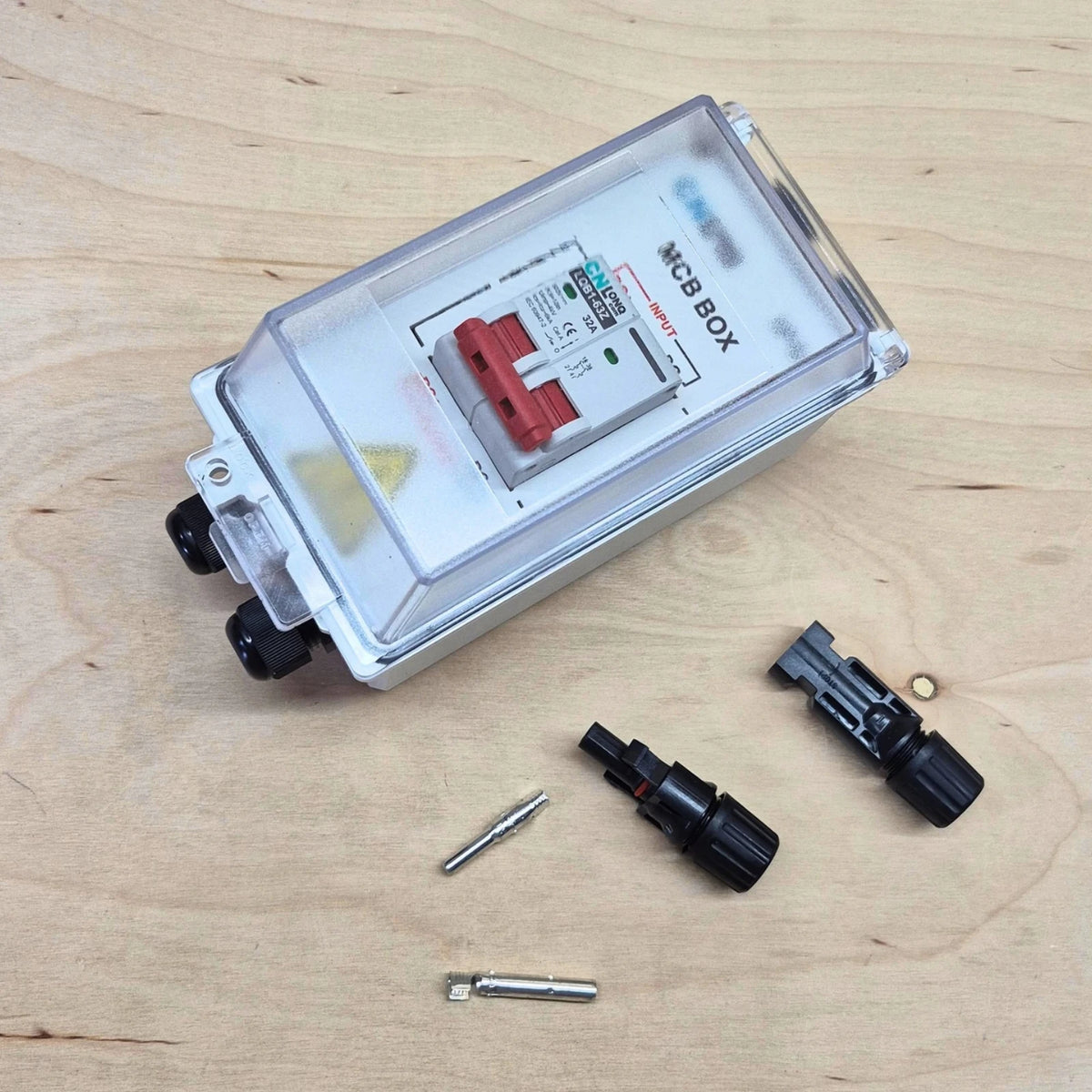 32A Solar Circuit Breaker Box Kit — 2-Pole 500V DC, IP66