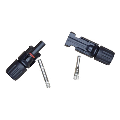 MC4 Solar Cable Connectors — Weatherproof Pair