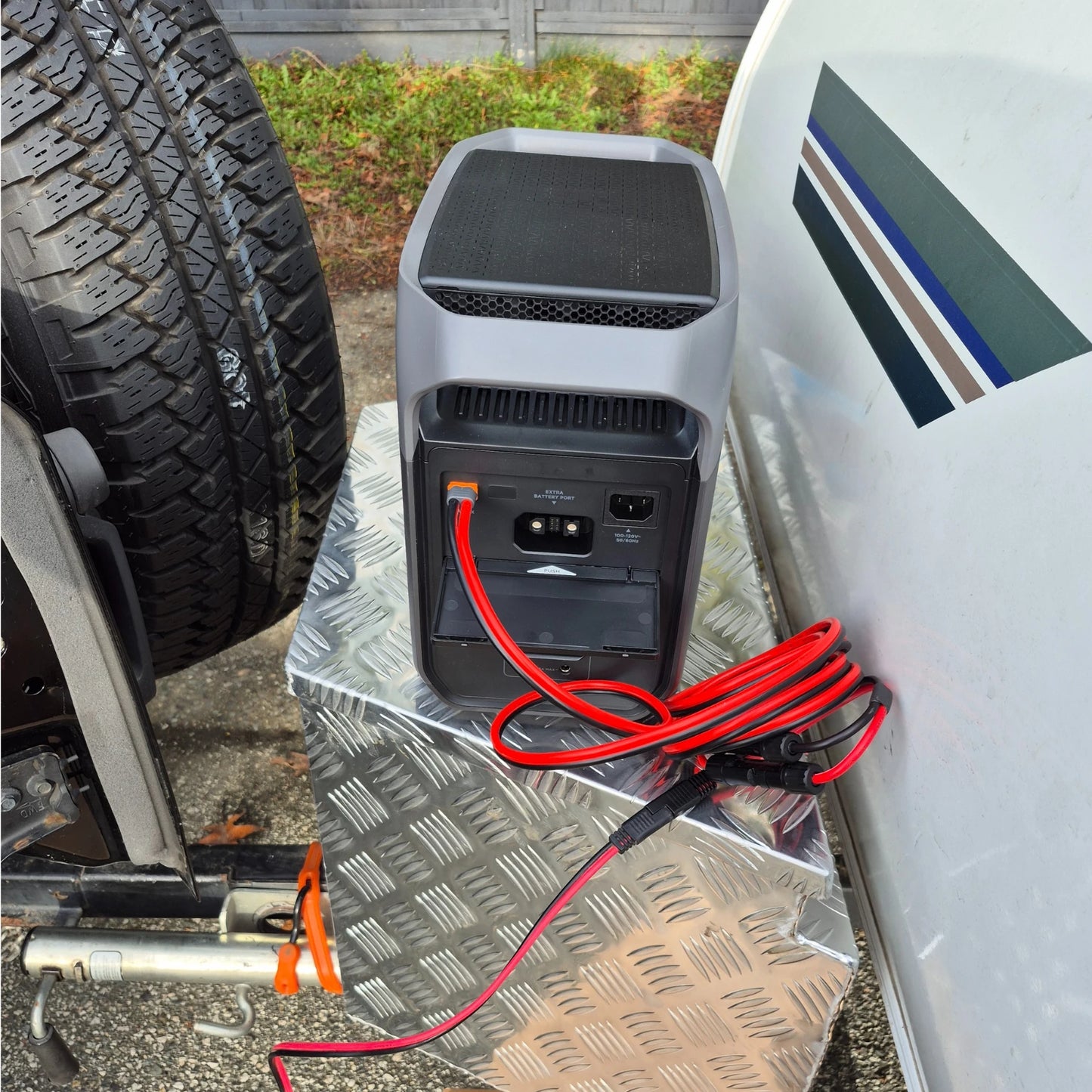 Ecoflow portable power station being charged with a XT60i Adapter Cable