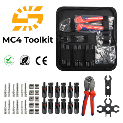 MC4 Solar Crimp Tool Kit – PV Connector Assembly Kit