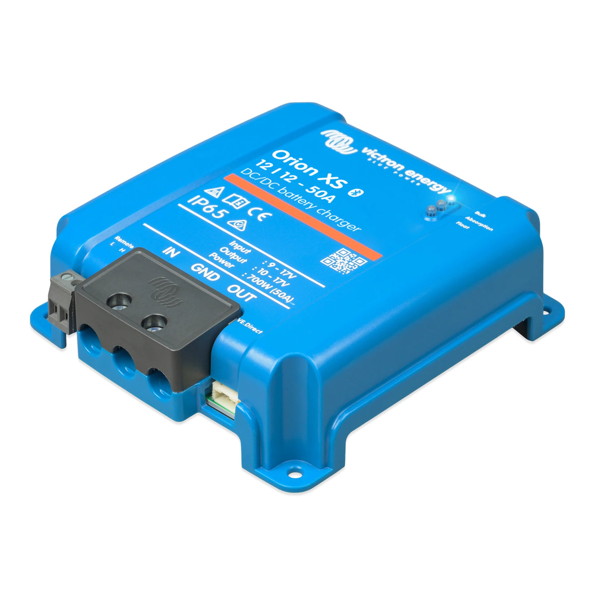Victron 12-12 50A XS DC DC charger shown on white background