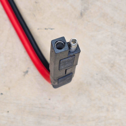 SAE 2 Pin Pigtail w/ Adapter (10 AWG 18")