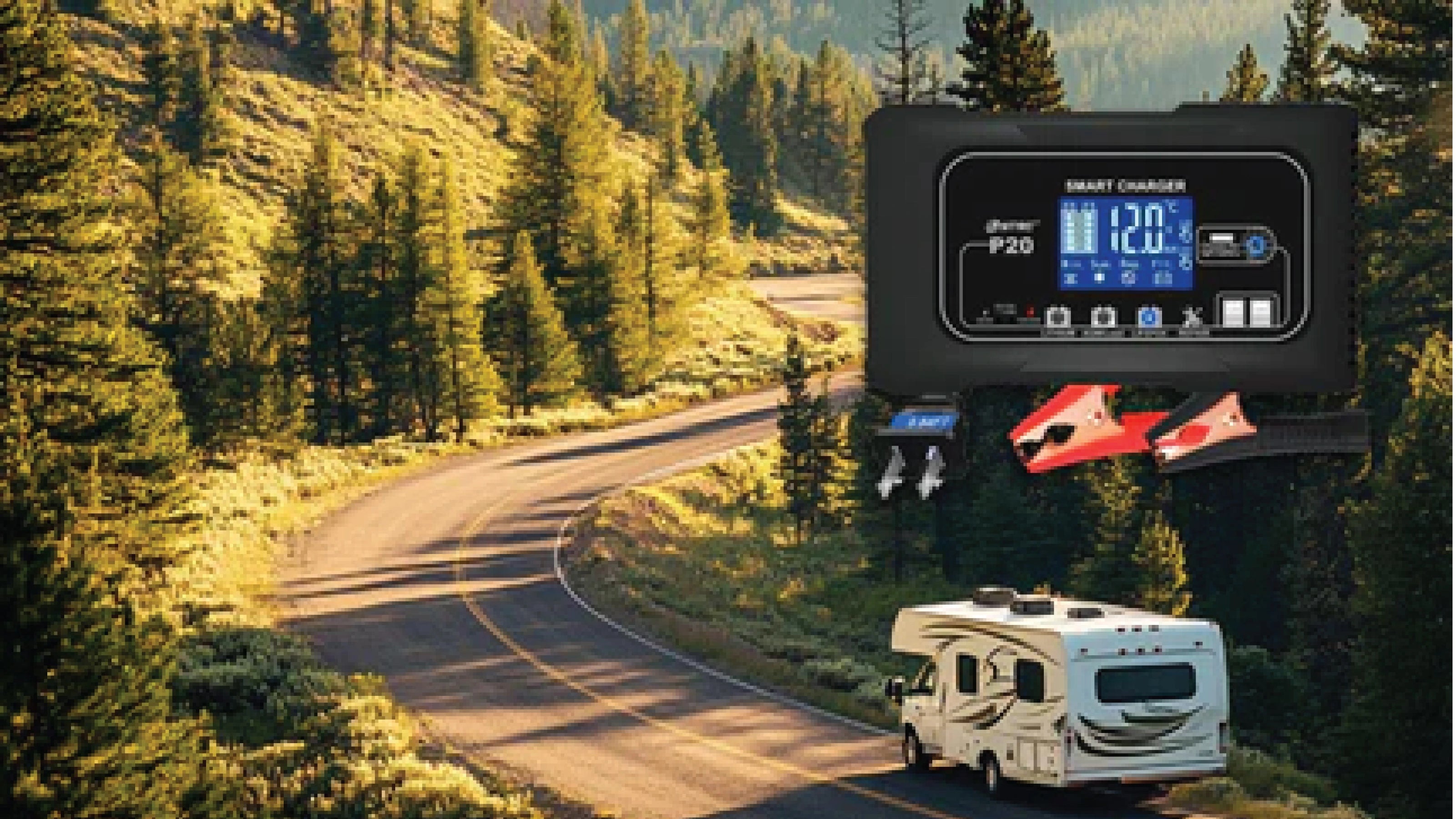 RV Van, Smart charger for batteries 