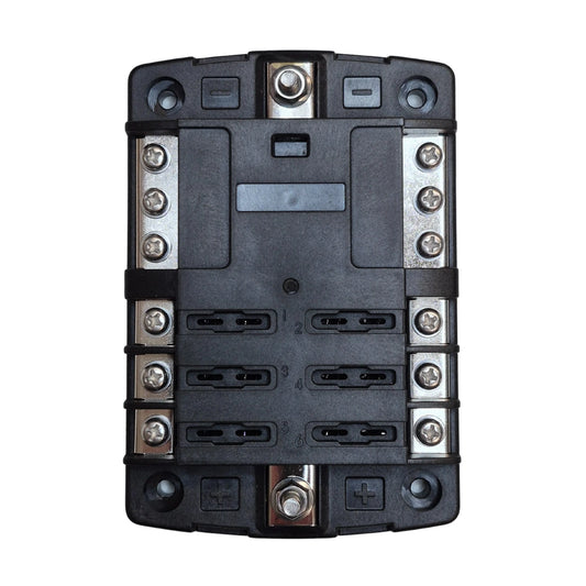 6-Circuit ATC/ATO Fuse Panel with Negative Bus