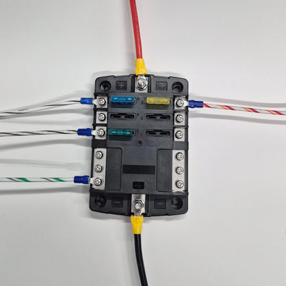 6-Circuit ATC/ATO Fuse Panel with Negative Bus