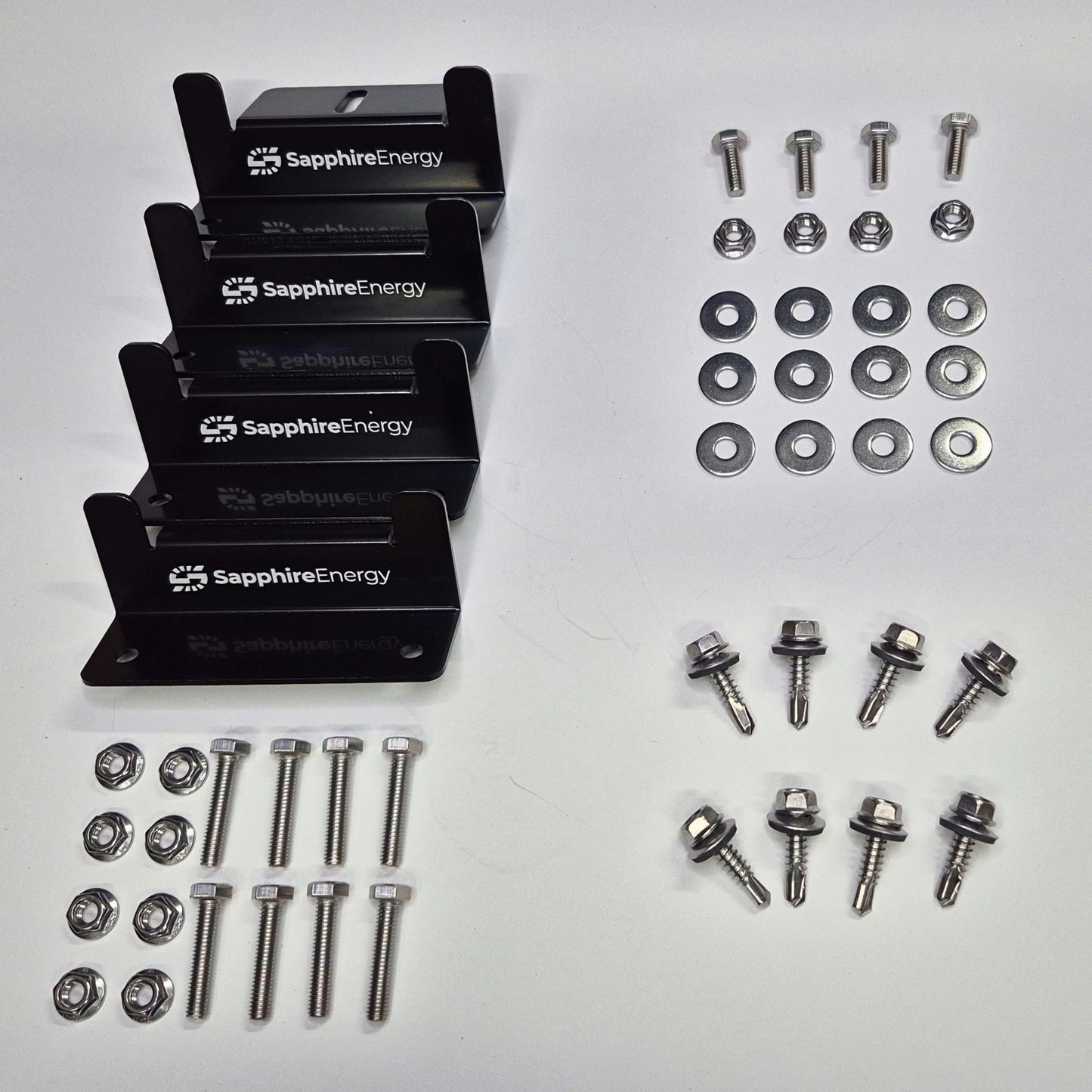 Solar Panel Mount Z-Bracket Kit BLACK