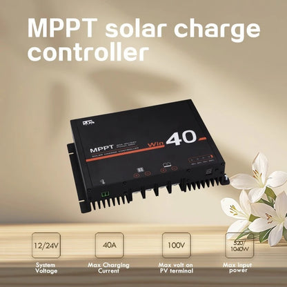 Win-K Series MPPT Solar Charge Controller w/ Bluetooth