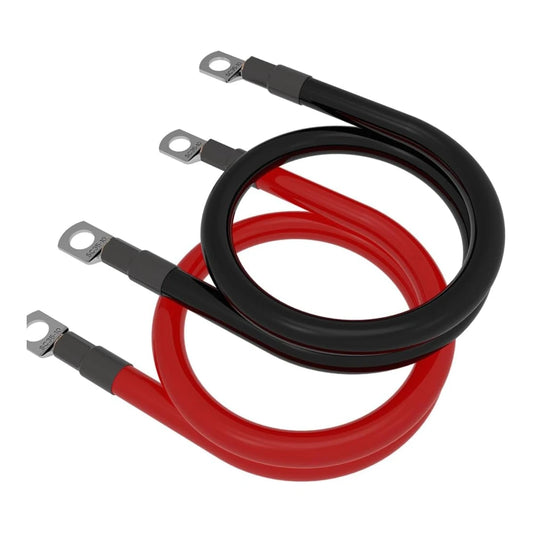 #2 AWG Battery Cable 36" Set w/ M10 Lugs