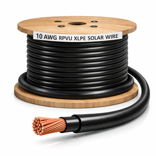 #10 AWG CSA Solar RPVU Wire – XLPE 1kV/2kV (Bulk)