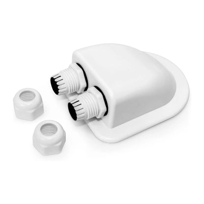 Dual-Entry ABS Solar Cable Entry Housing