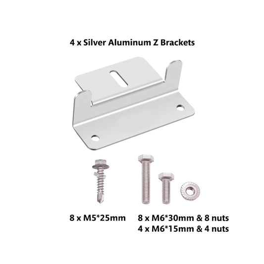 Solar Panel Mount Z-Bracket Kit